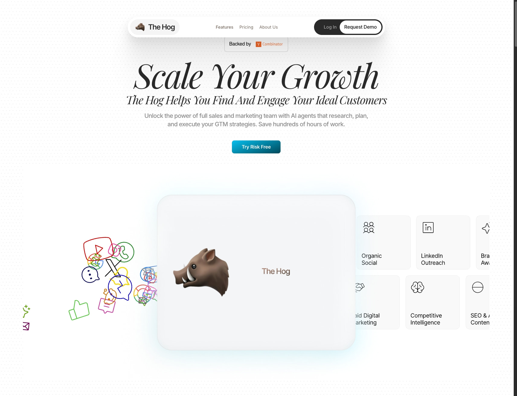 The Hog gives you GaaS (Growth as a Service) captured website design