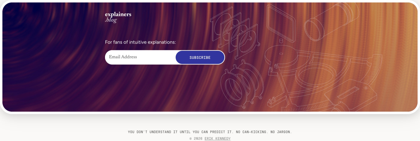 Why is the sky blue? captured website design