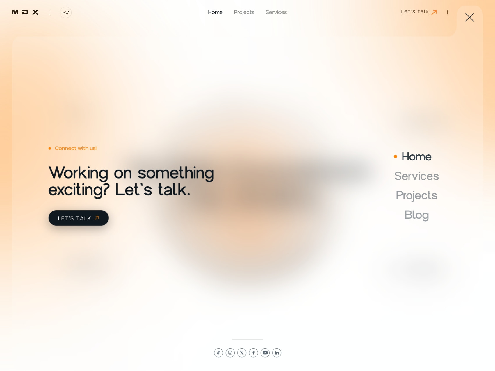 MDX | UI/UX, Web/App Development, 3D & Branding Agency captured website design