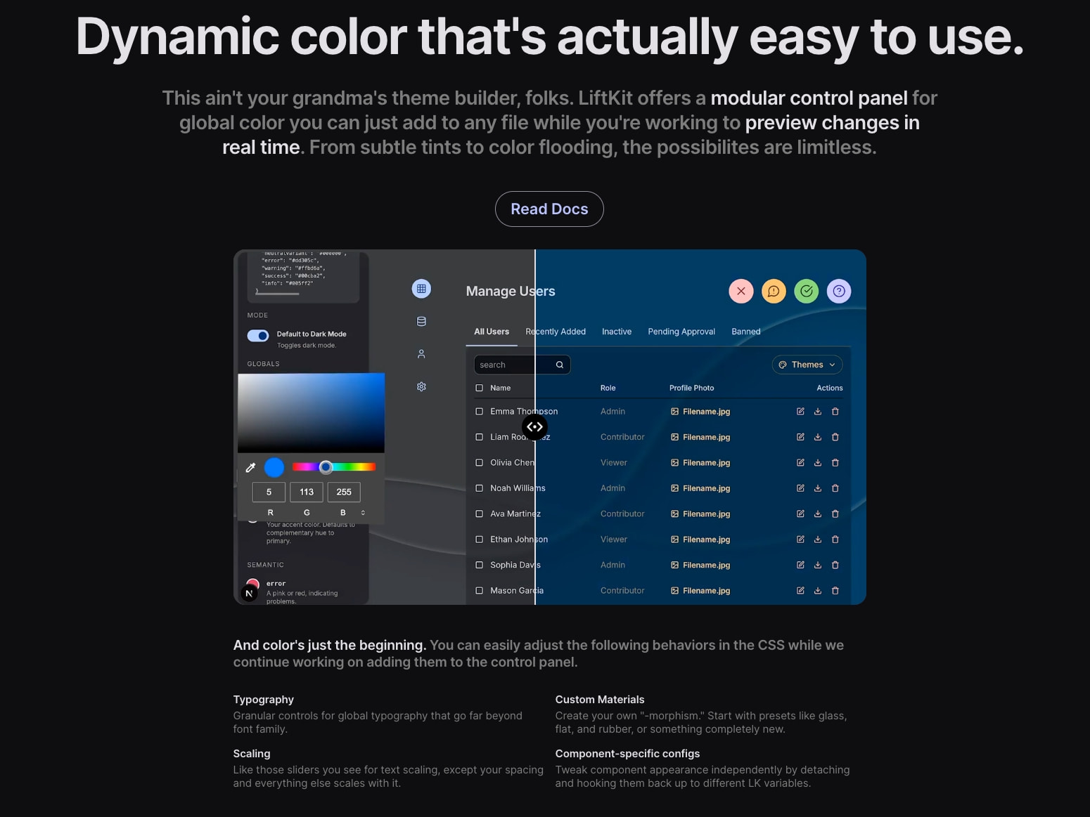 LiftKit: The UI Framework for Perfectionists by Chainlift.io captured website design