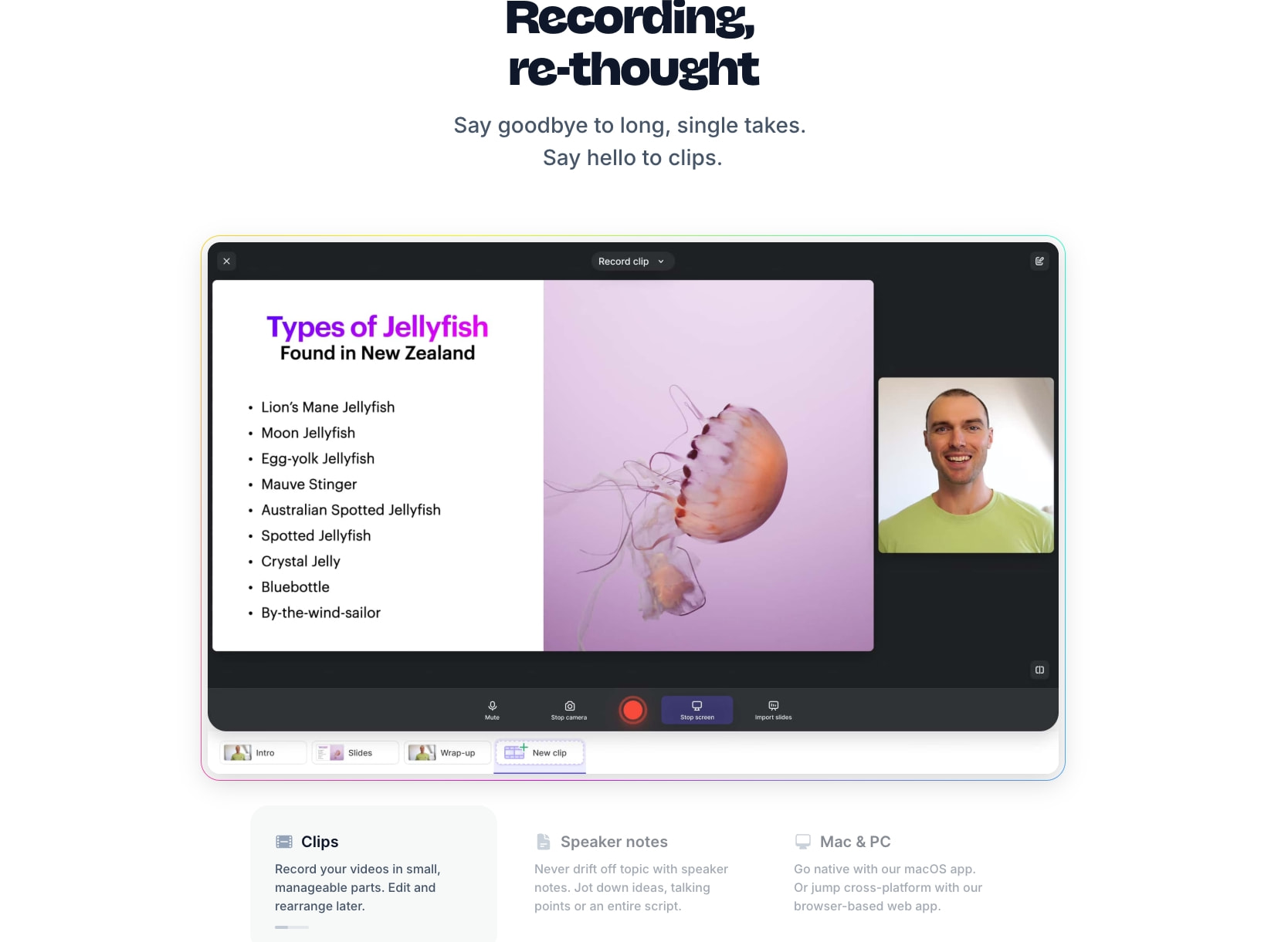 Tella — Online Screen Recorder for Mac & Windows captured website design