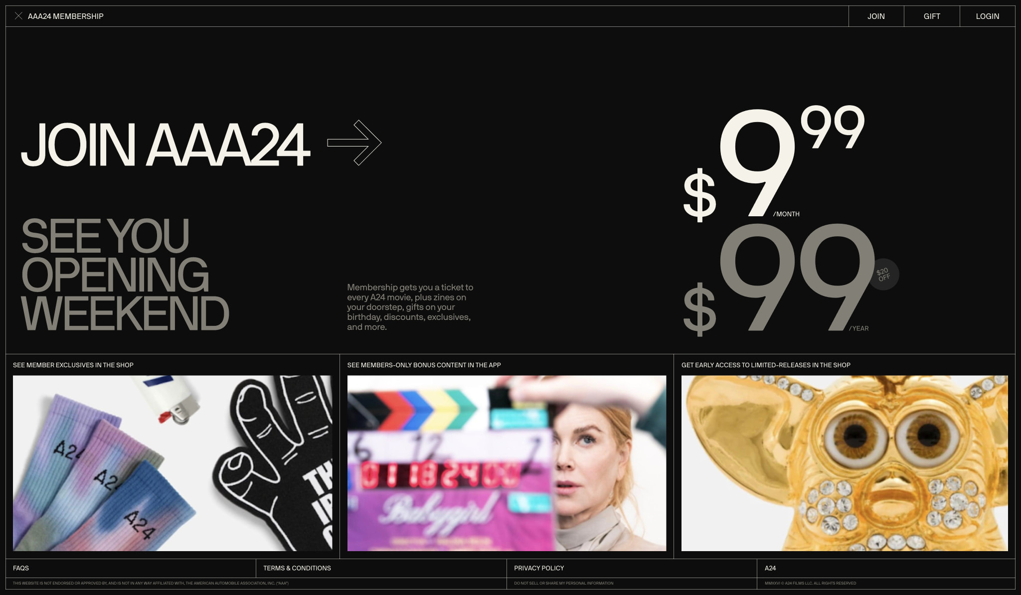 AAA24 captured website design