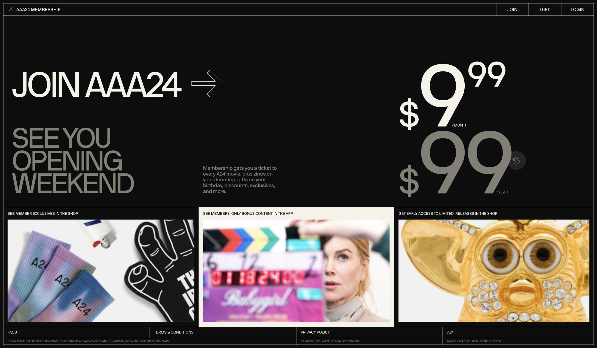 AAA24 captured website design