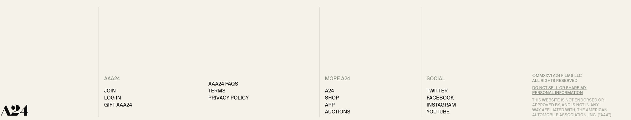 Not Found | AAA24 captured website design