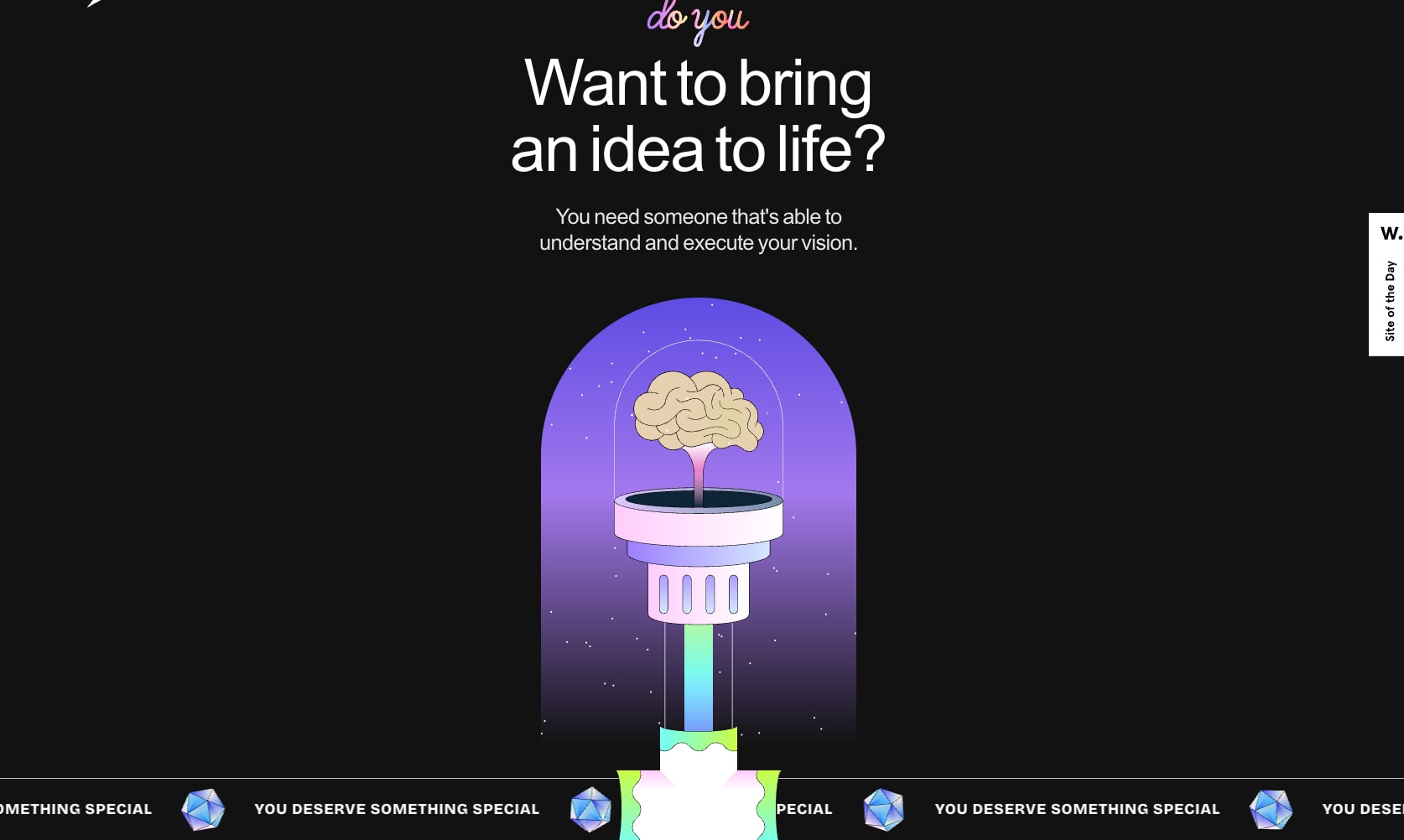 Design That's Crazy Good – Crazy Creative captured website design
