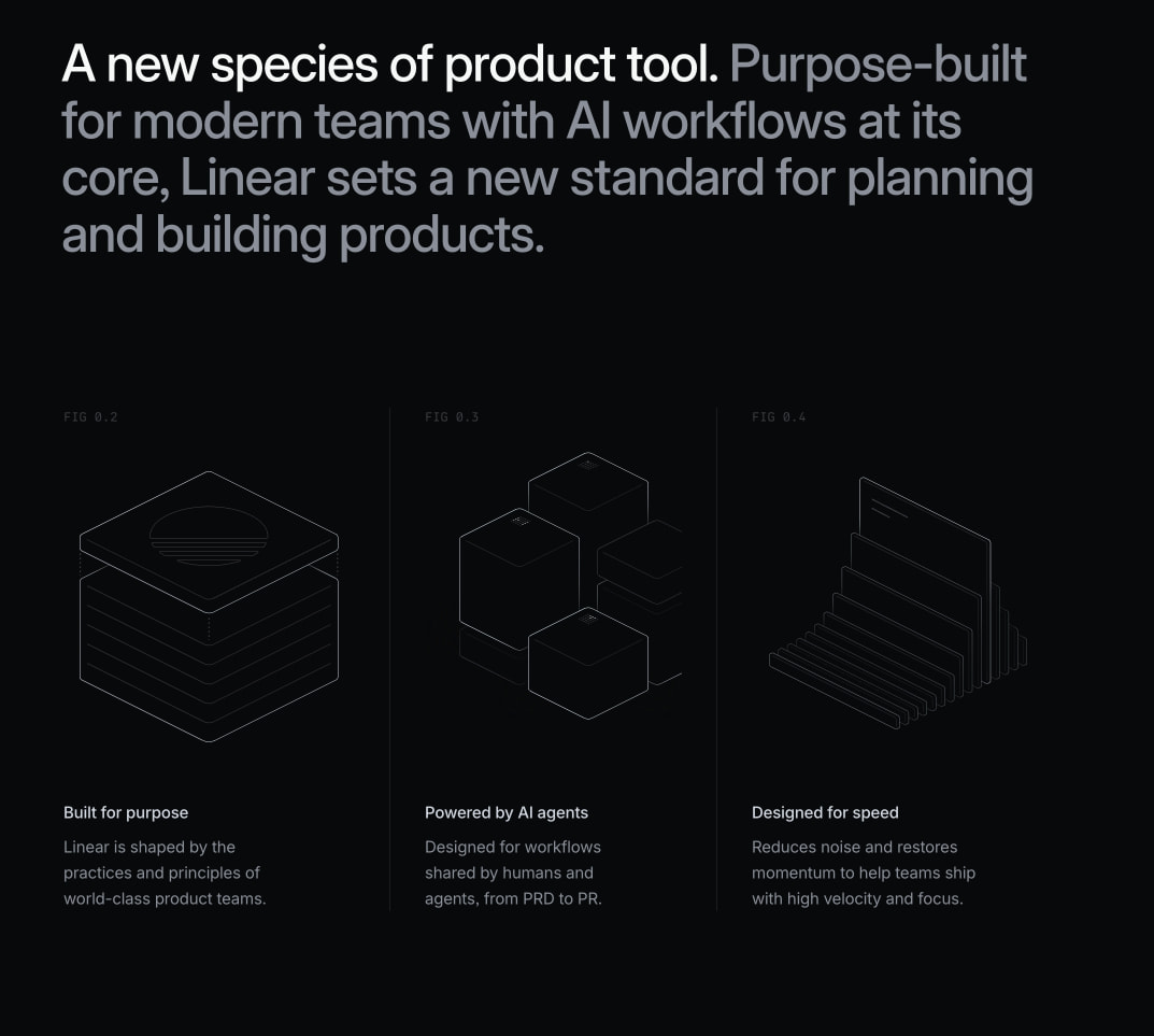 Plan and build products captured website design
