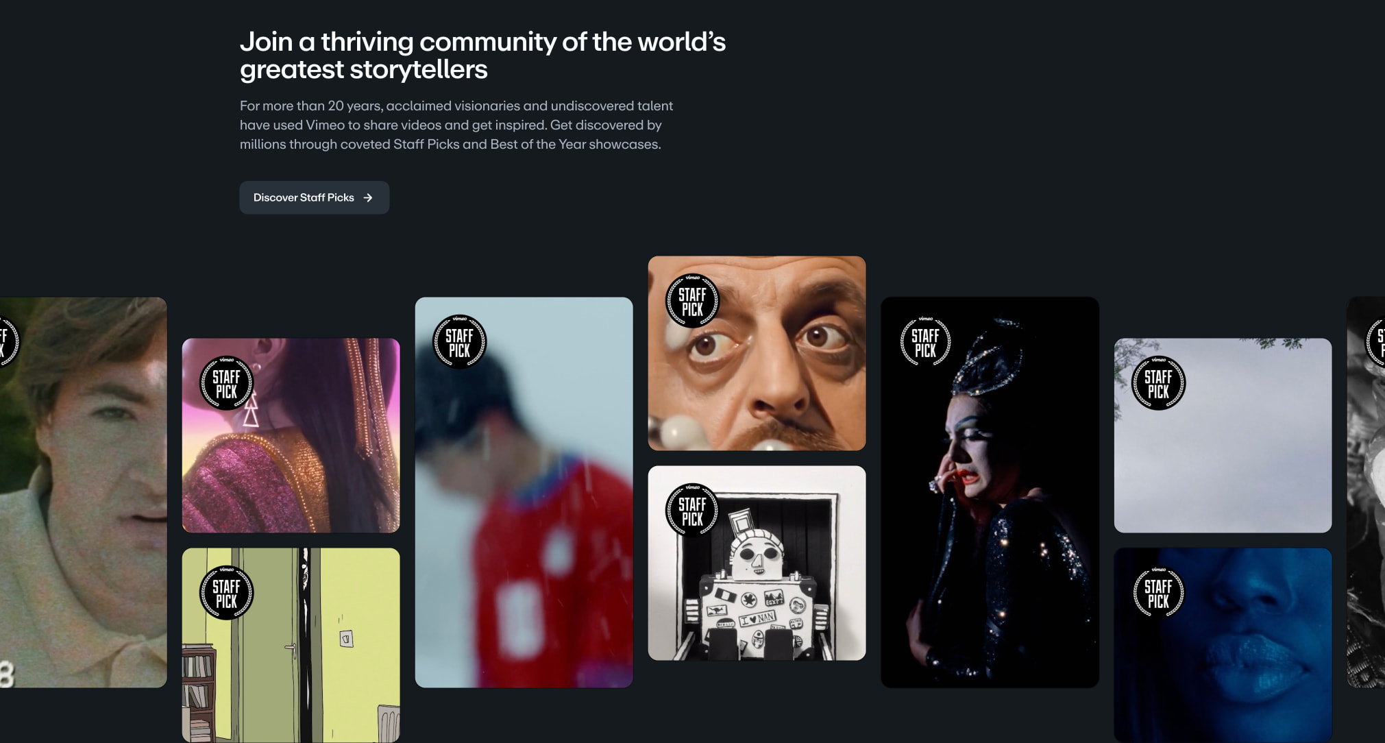 Vimeo - All-in-One Video Platform captured website design