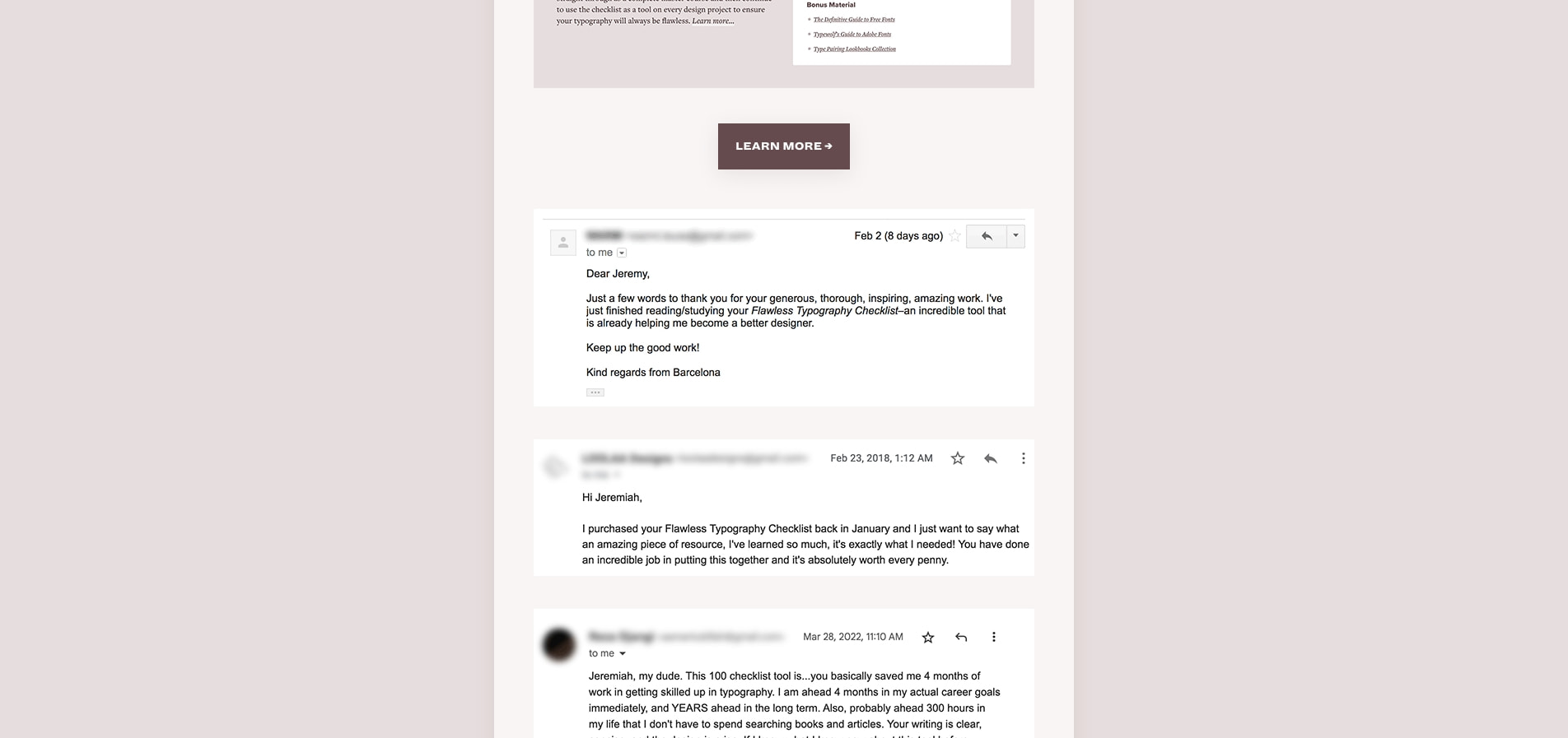 What’s Trending in Type · Typewolf captured website design