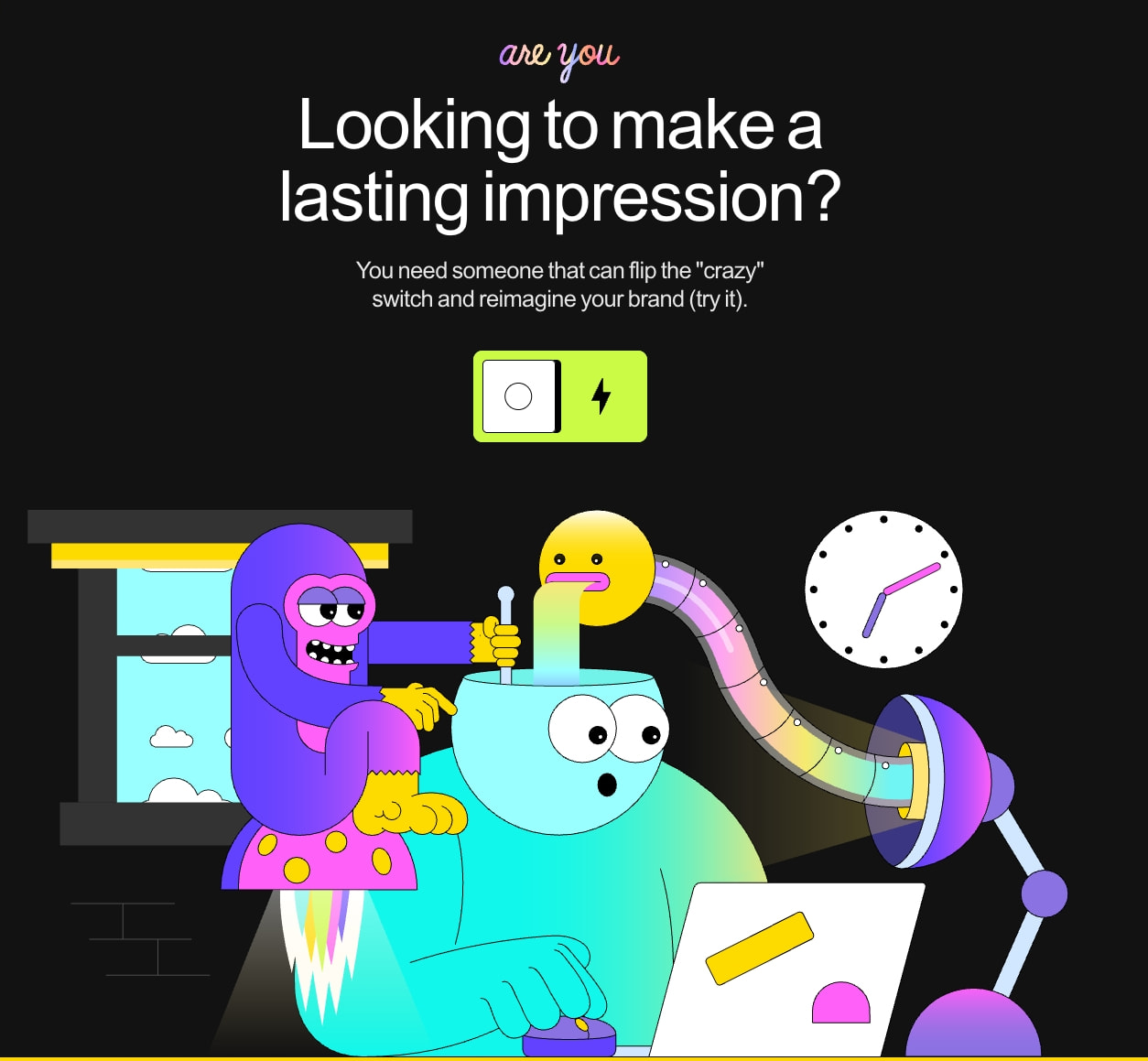 Design That's Crazy Good – Crazy Creative captured website design