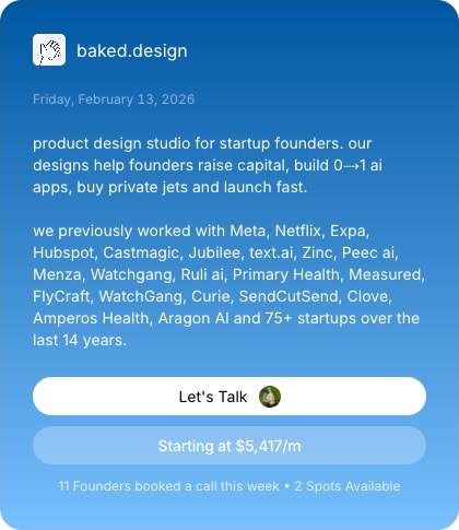 Mobile stamp — solid blue card captured website design