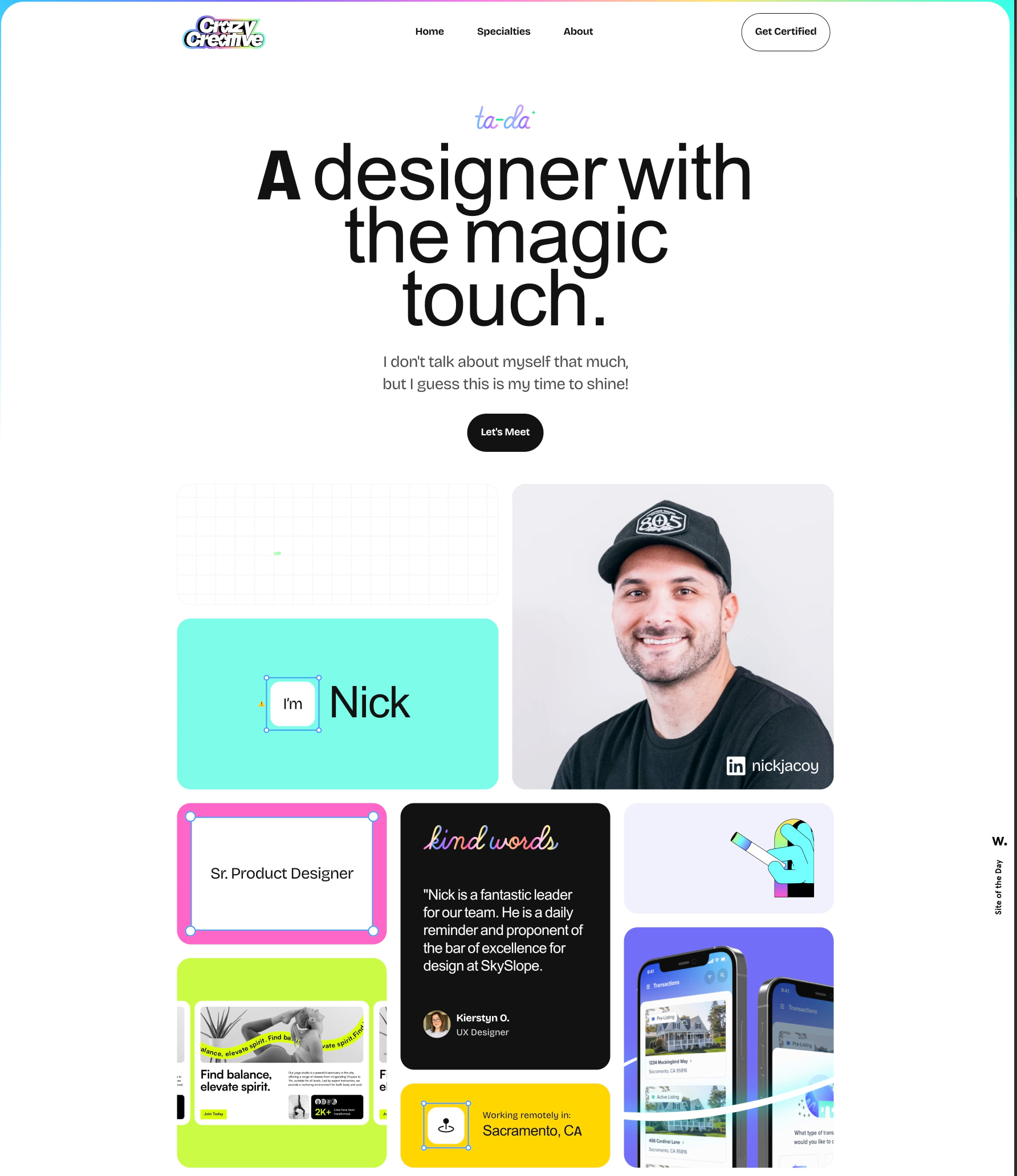 Behind the Magic – About captured website design