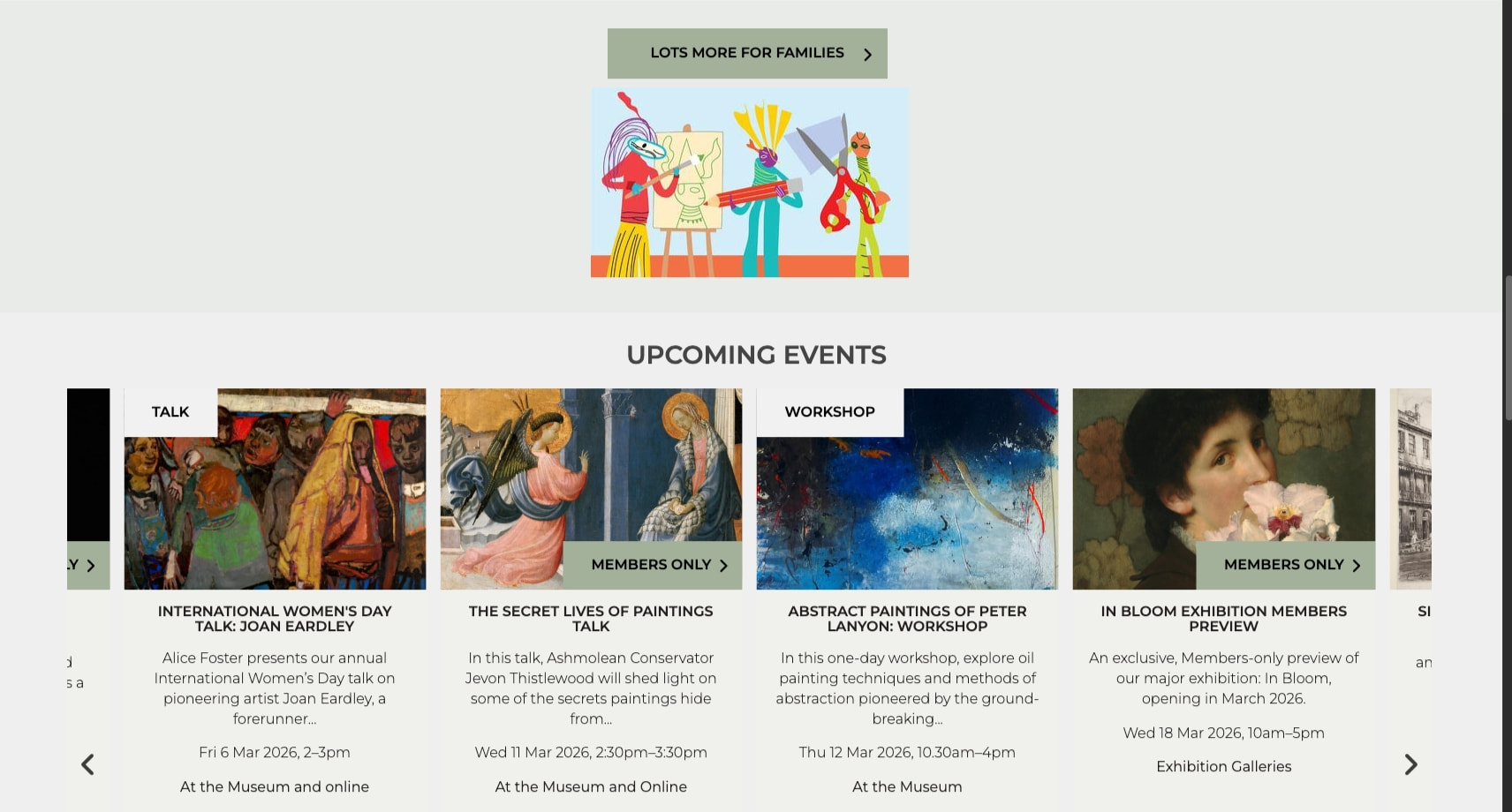 Welcome | Ashmolean Museum captured website design