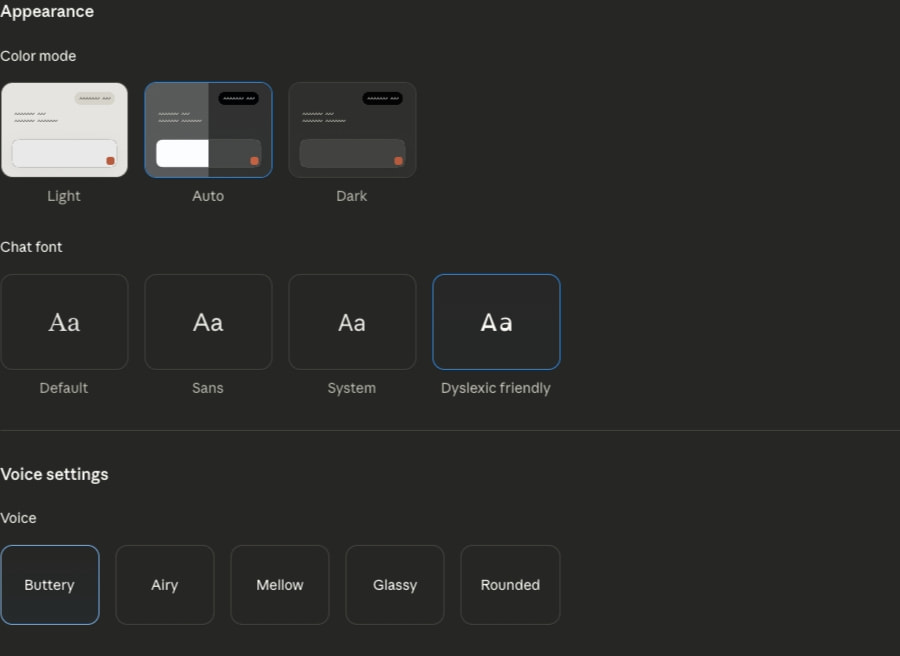 Claude captured website design