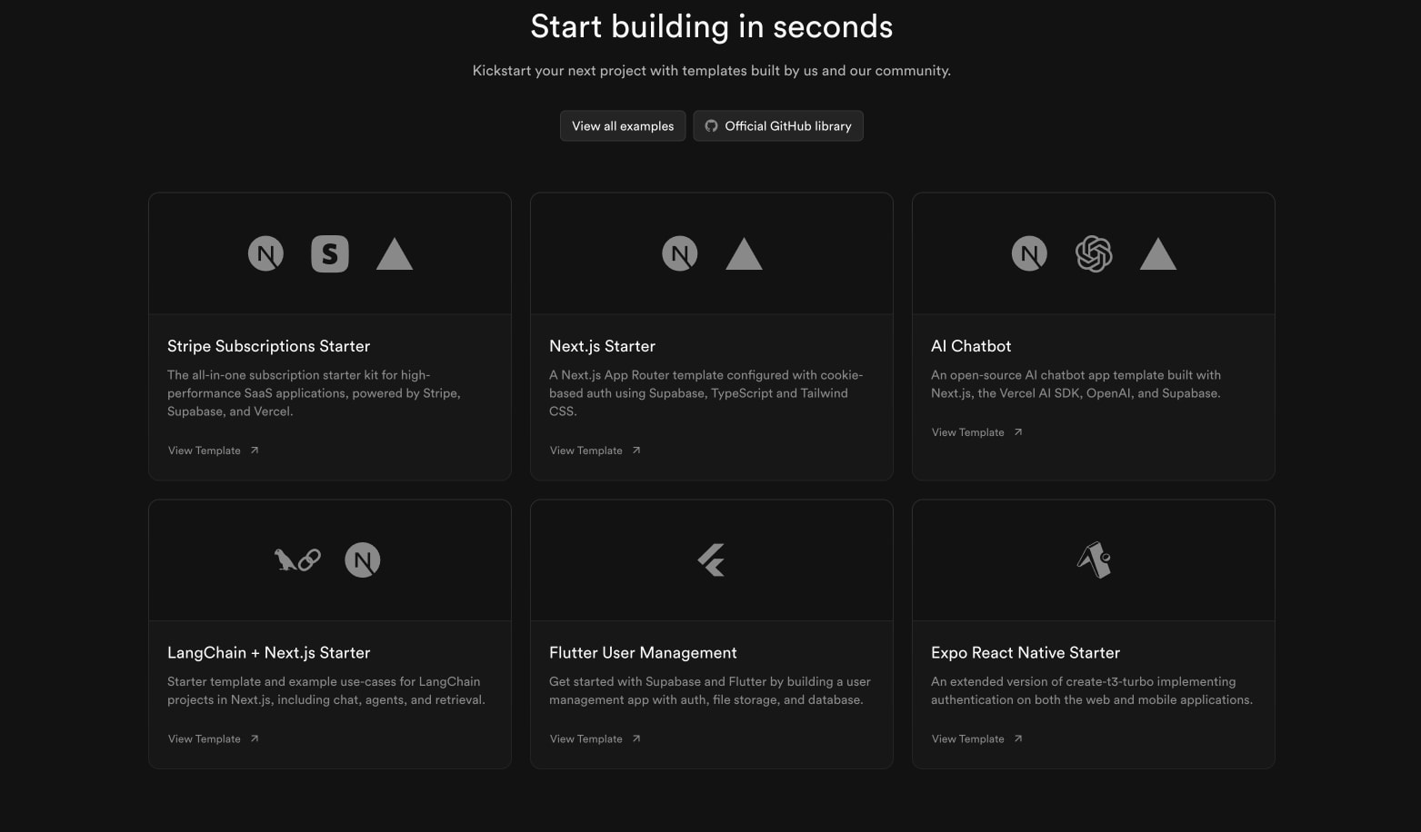 Supabase | The Postgres Development Platform. captured website design