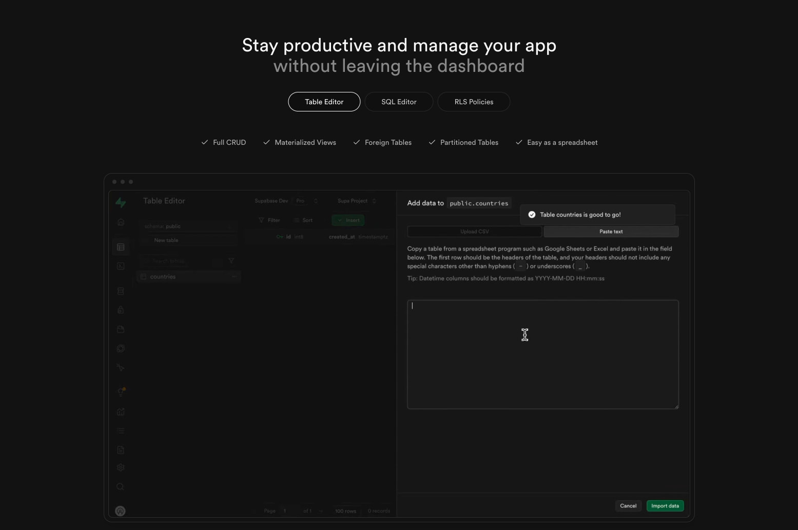 Supabase | The Postgres Development Platform. captured website design