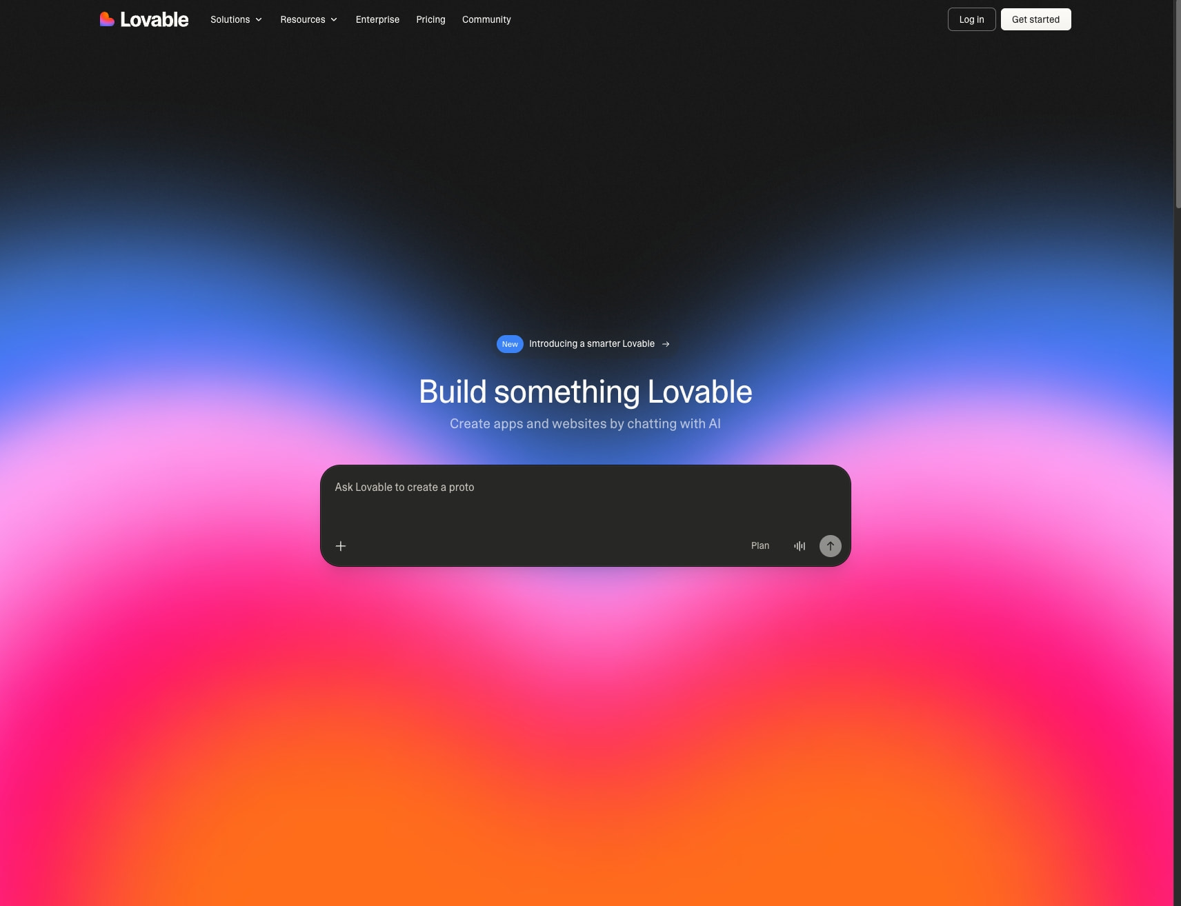 Lovable - Build Apps & Websites with AI, Fast | No Code App Builder captured website design