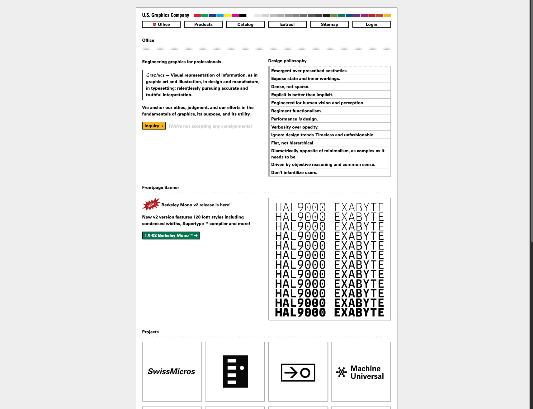 U.S. Graphics Company - Office captured website design
