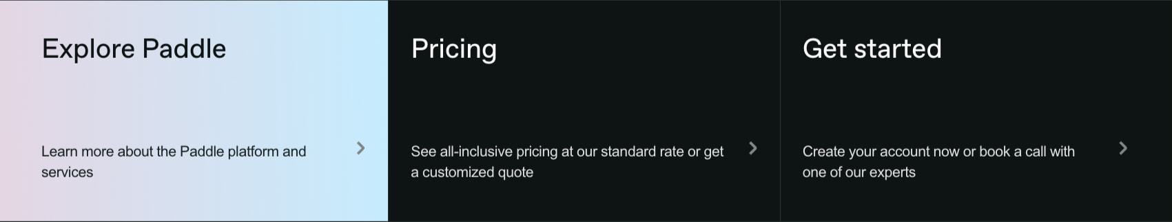 Paddle - Subscription Billing Software for SaaS & Apps captured website design