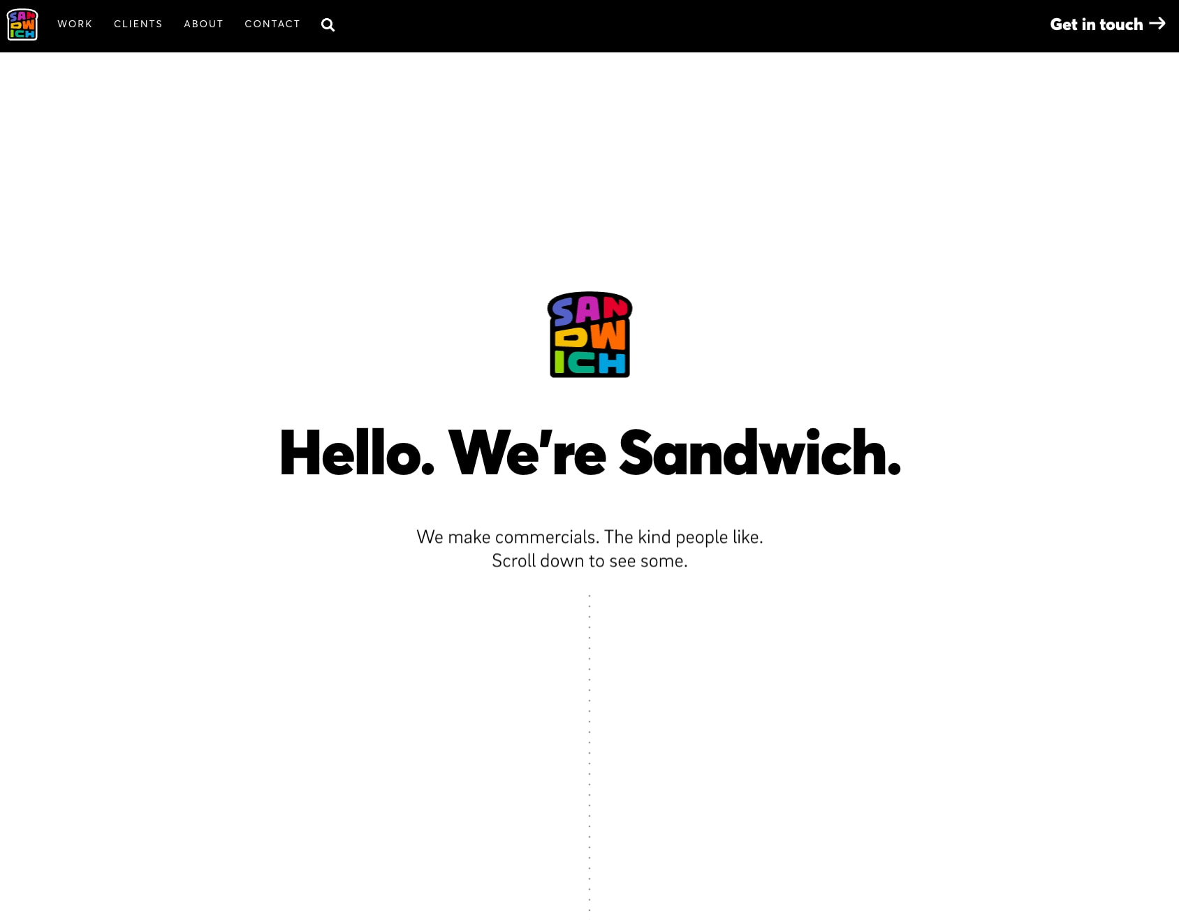 Home - Sandwich captured website design