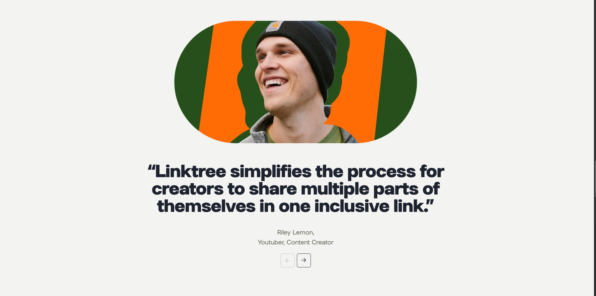 Link in bio tool: Everything you are, in one simple link | Linktree captured website design