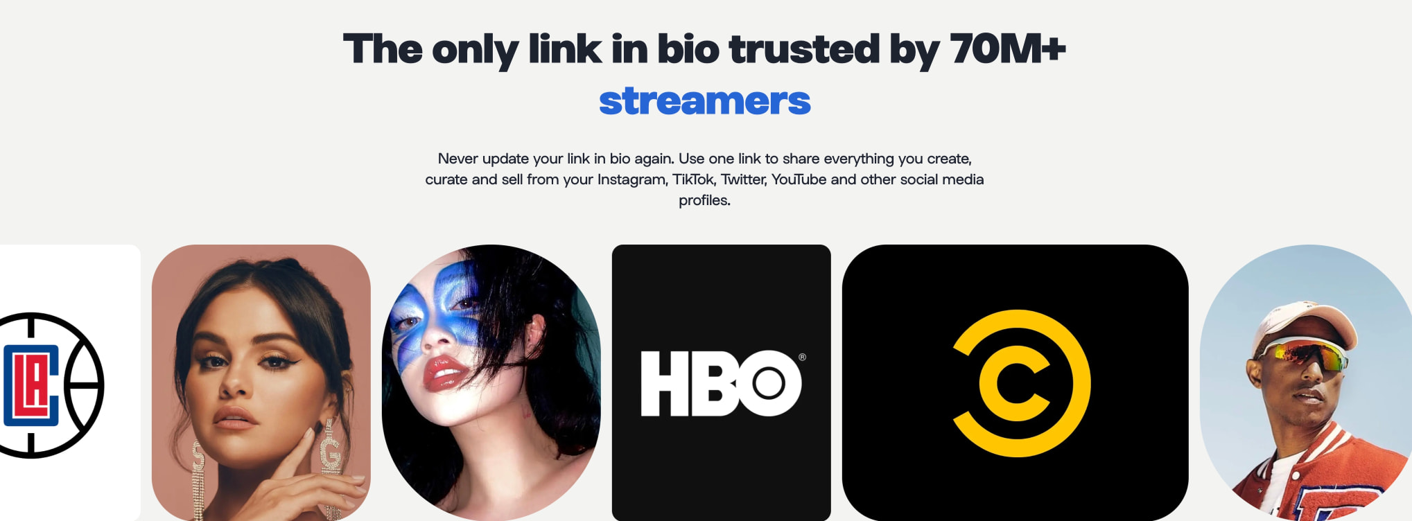 Linktree Free, Starter, Pro and Premium Pricing captured website design