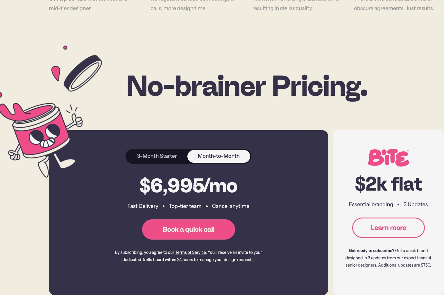 Jamm | Premium Design as a Subscription captured website design
