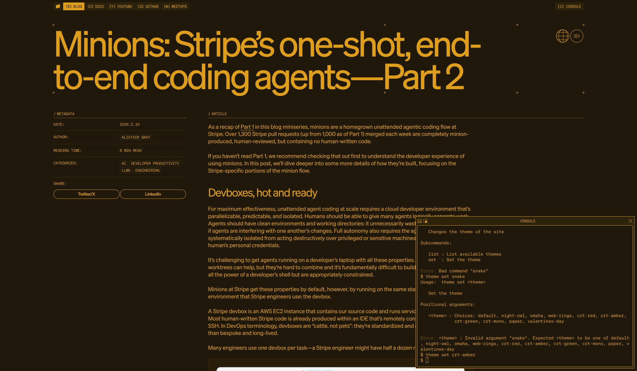 Minions: Stripe’s one-shot, end-to-end coding agents—Part 2 | Stripe Dot Dev Blog captured website design