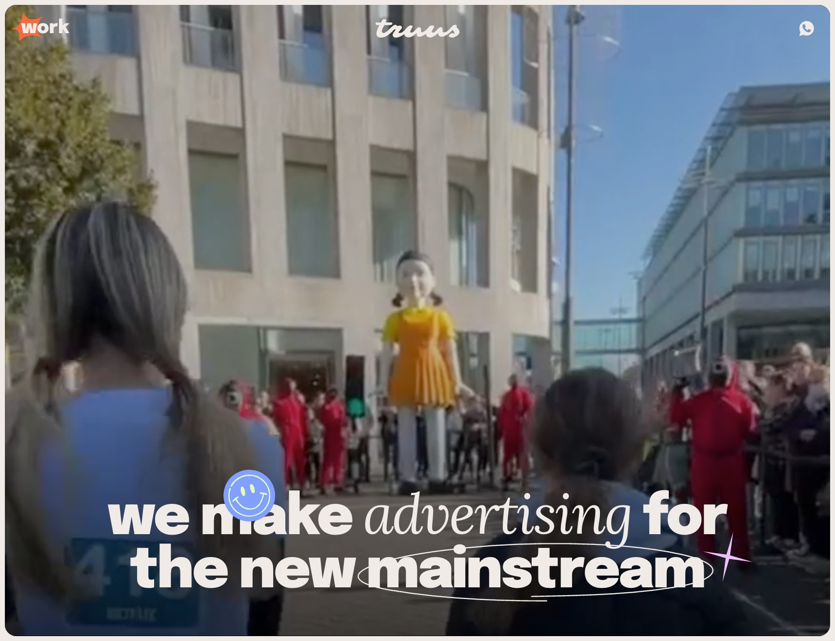 Truus - We make advertising for the new mainstream captured website design