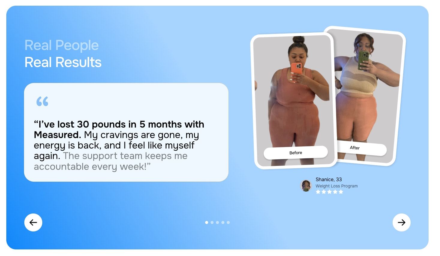 Measured - Your Home For Metabolic Health captured website design