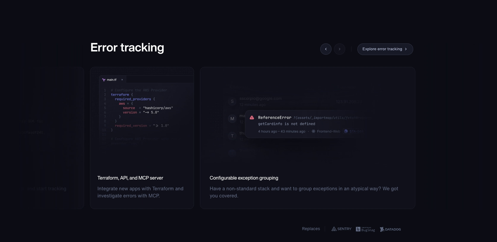 Better Stack - 30x cheaper than Datadog, Exceptional support captured website design