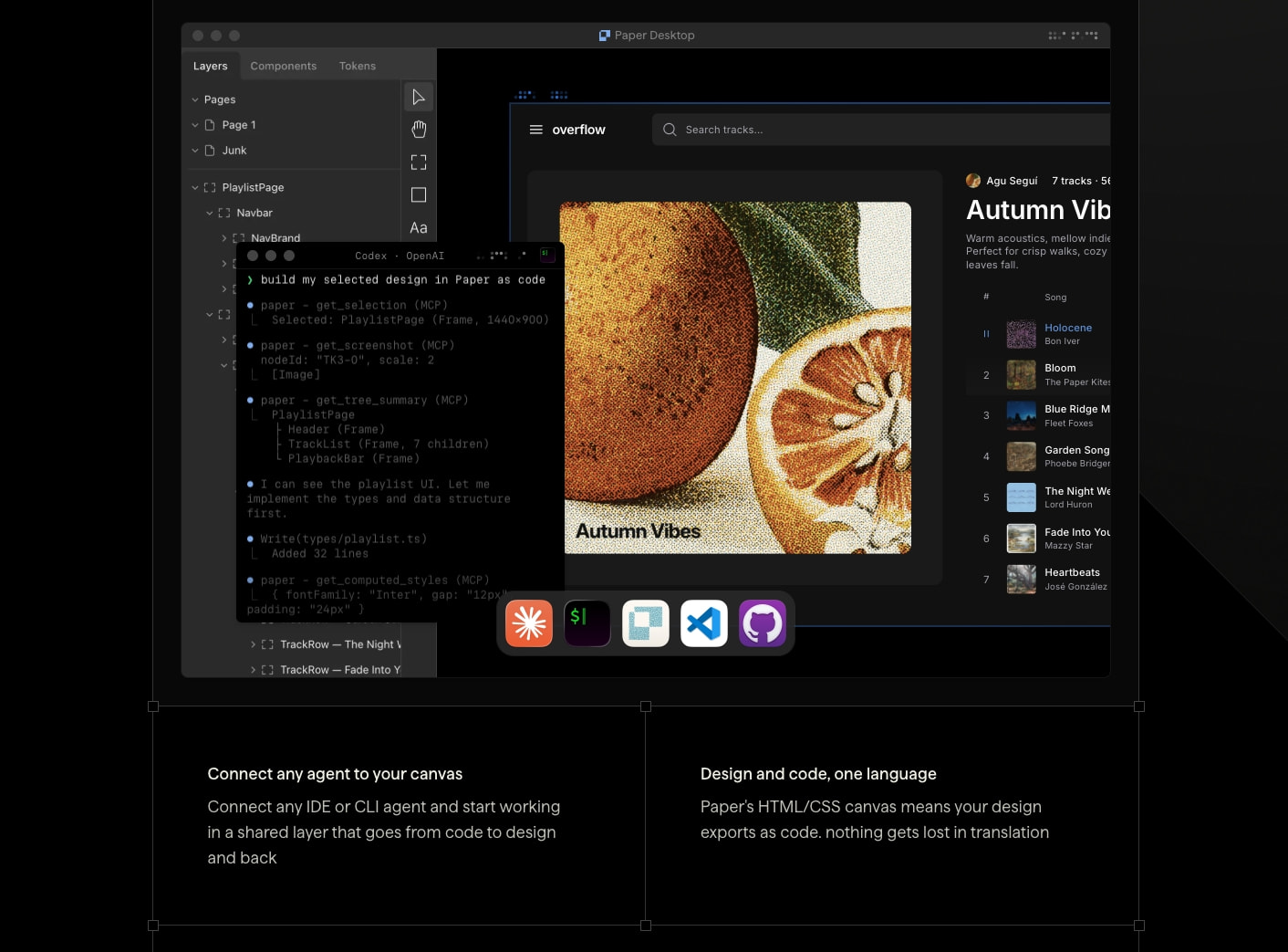 Paper – design, share, ship captured website design
