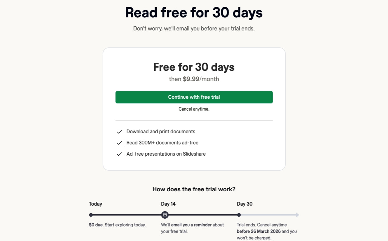 Discover the Best eBooks, Audiobooks, Magazines, Sheet Music, and More | Scribd captured website design