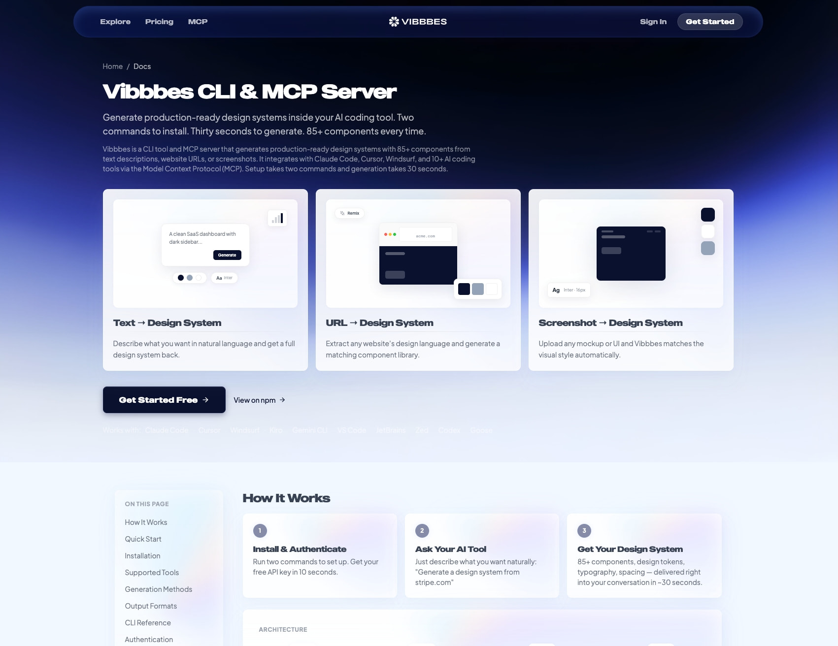 designwithvibbbes.com/docs captured website design
