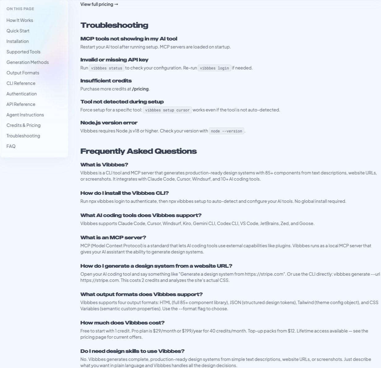 designwithvibbbes.com/docs captured website design