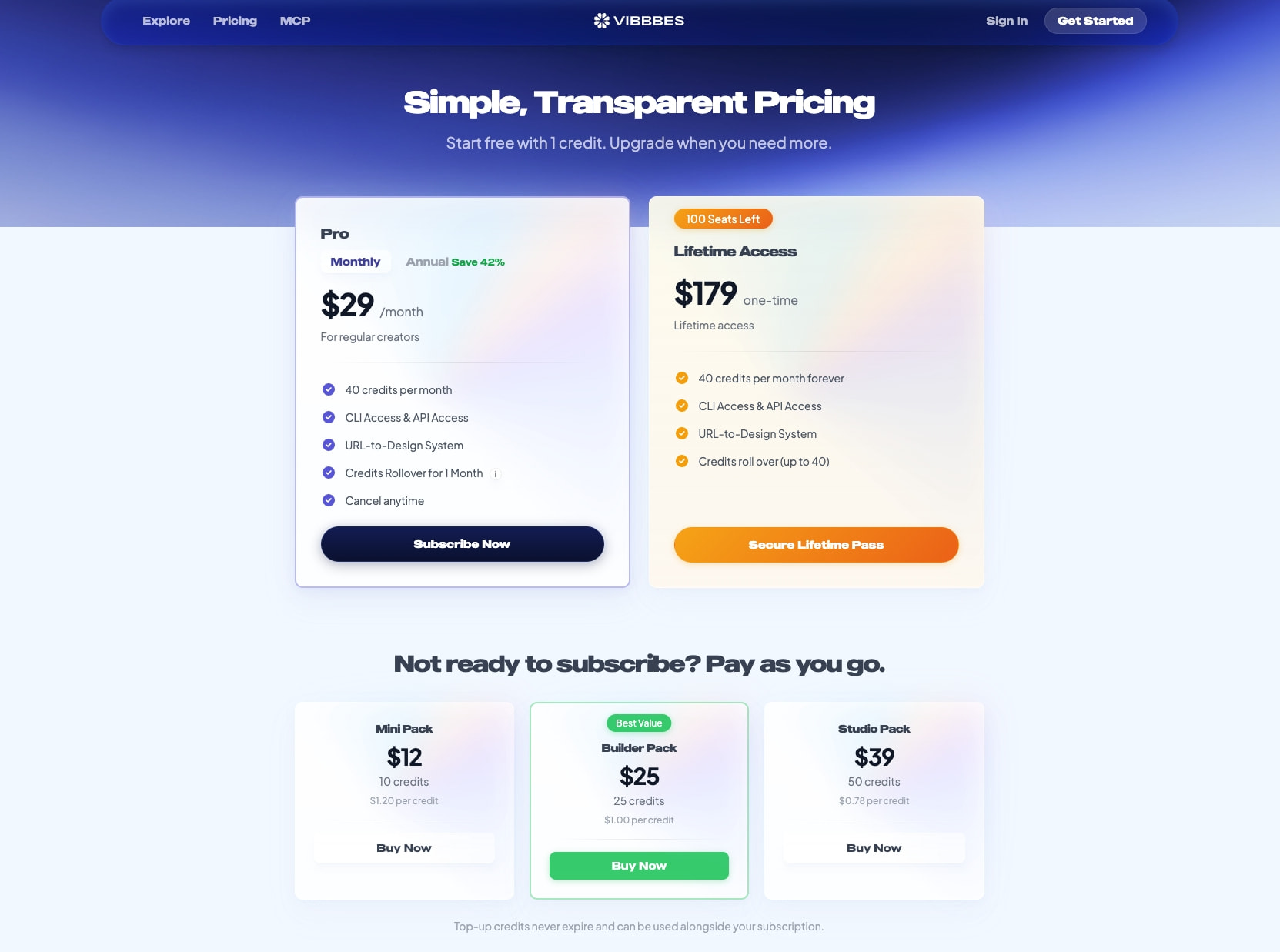 designwithvibbbes.com/pricing captured website design