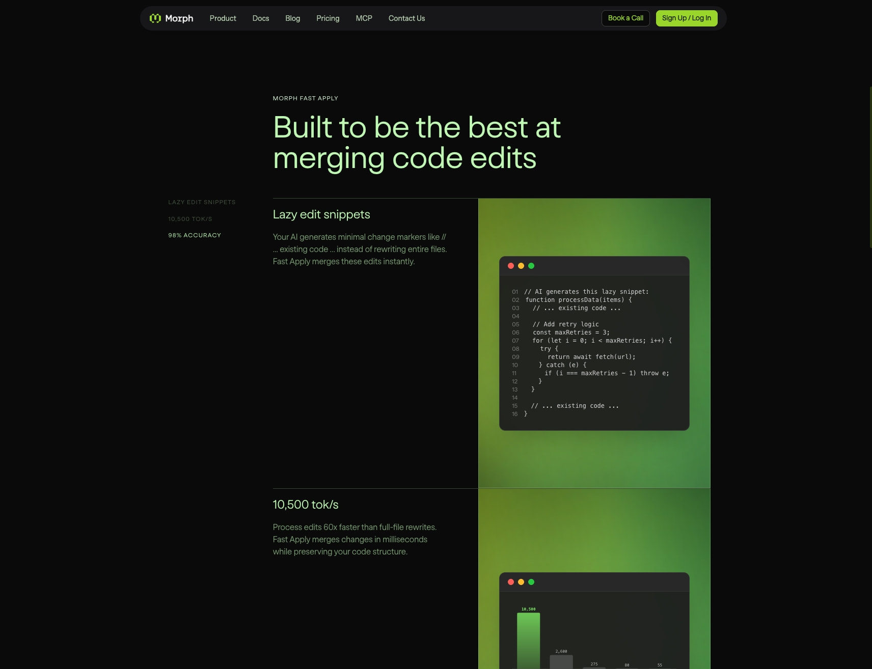 Fast Apply - Morph | Morph captured website design