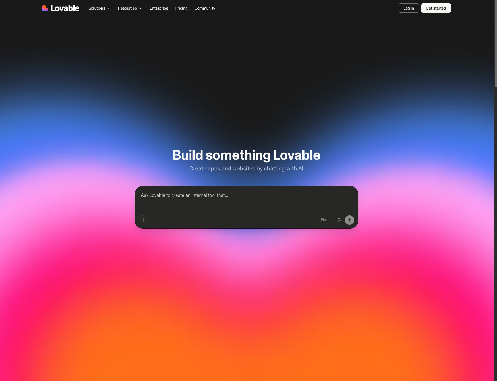 Lovable - Build Apps & Websites with AI, Fast | No Code App Builder captured website design