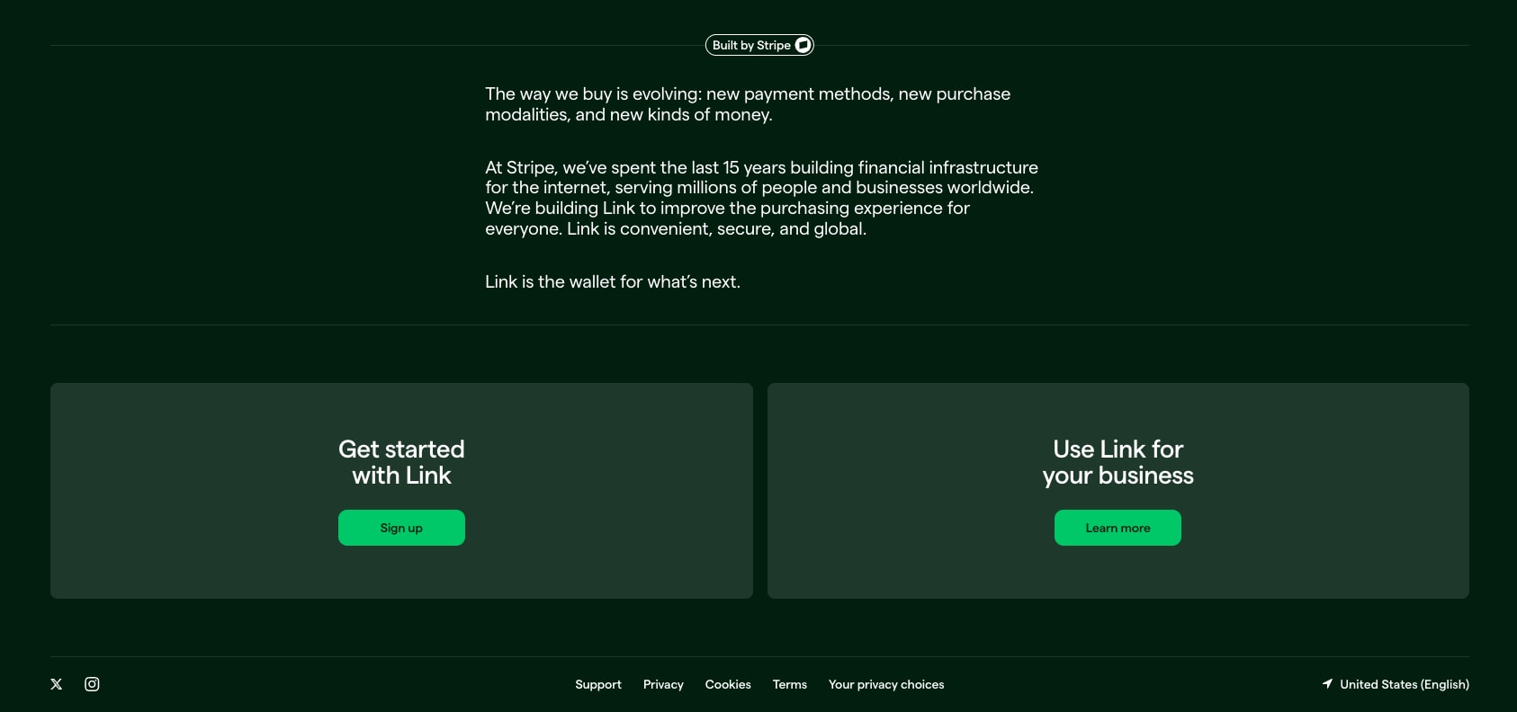 Link: The wallet designed for the internet captured website design