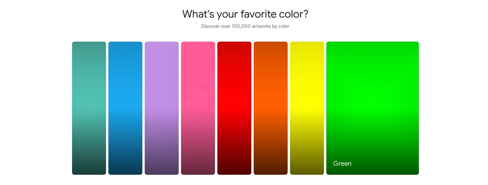 Google Arts & Culture captured website design
