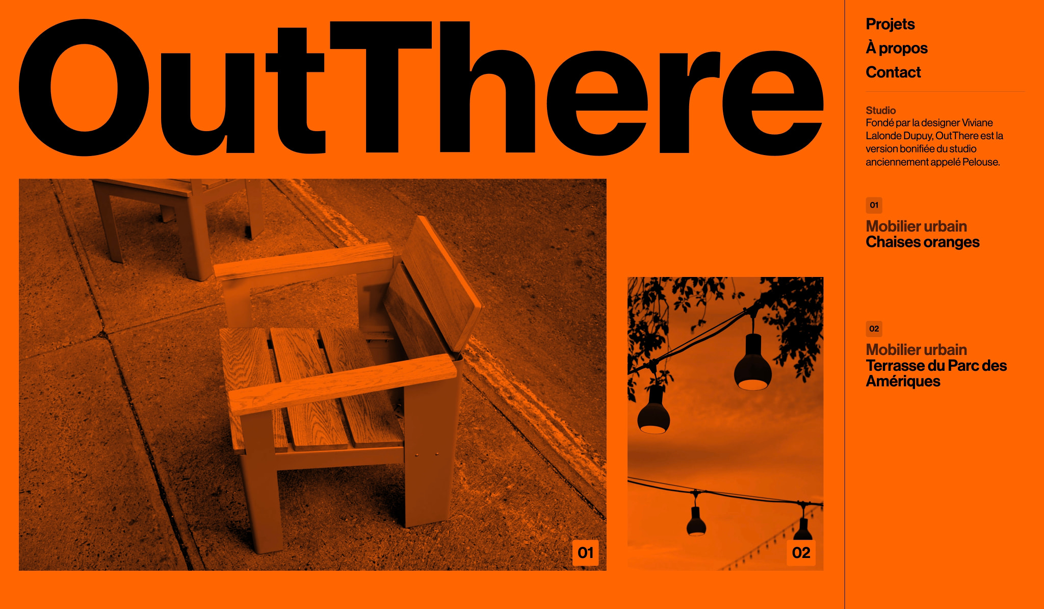 OutThere captured website design