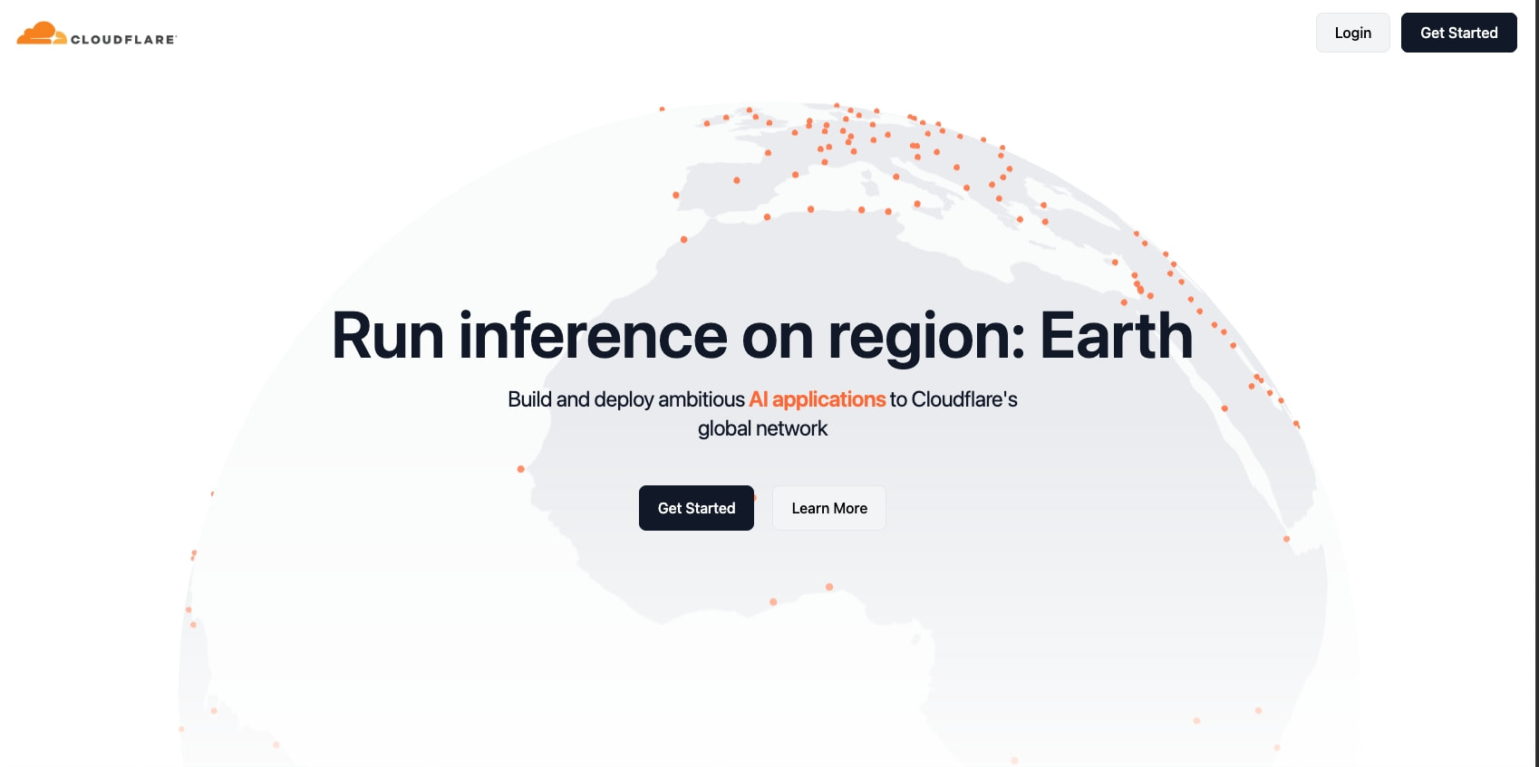 Cloudflare + AI captured website design