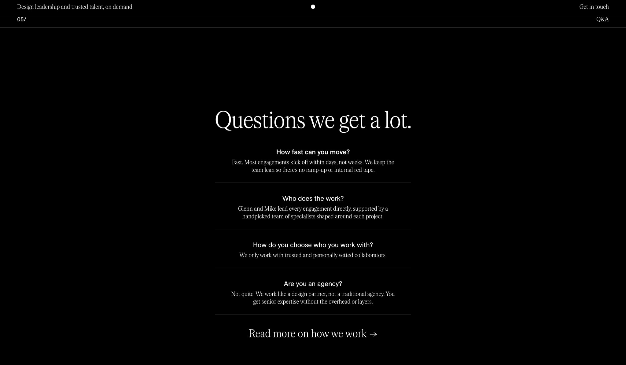 Garriock & Co. captured website design