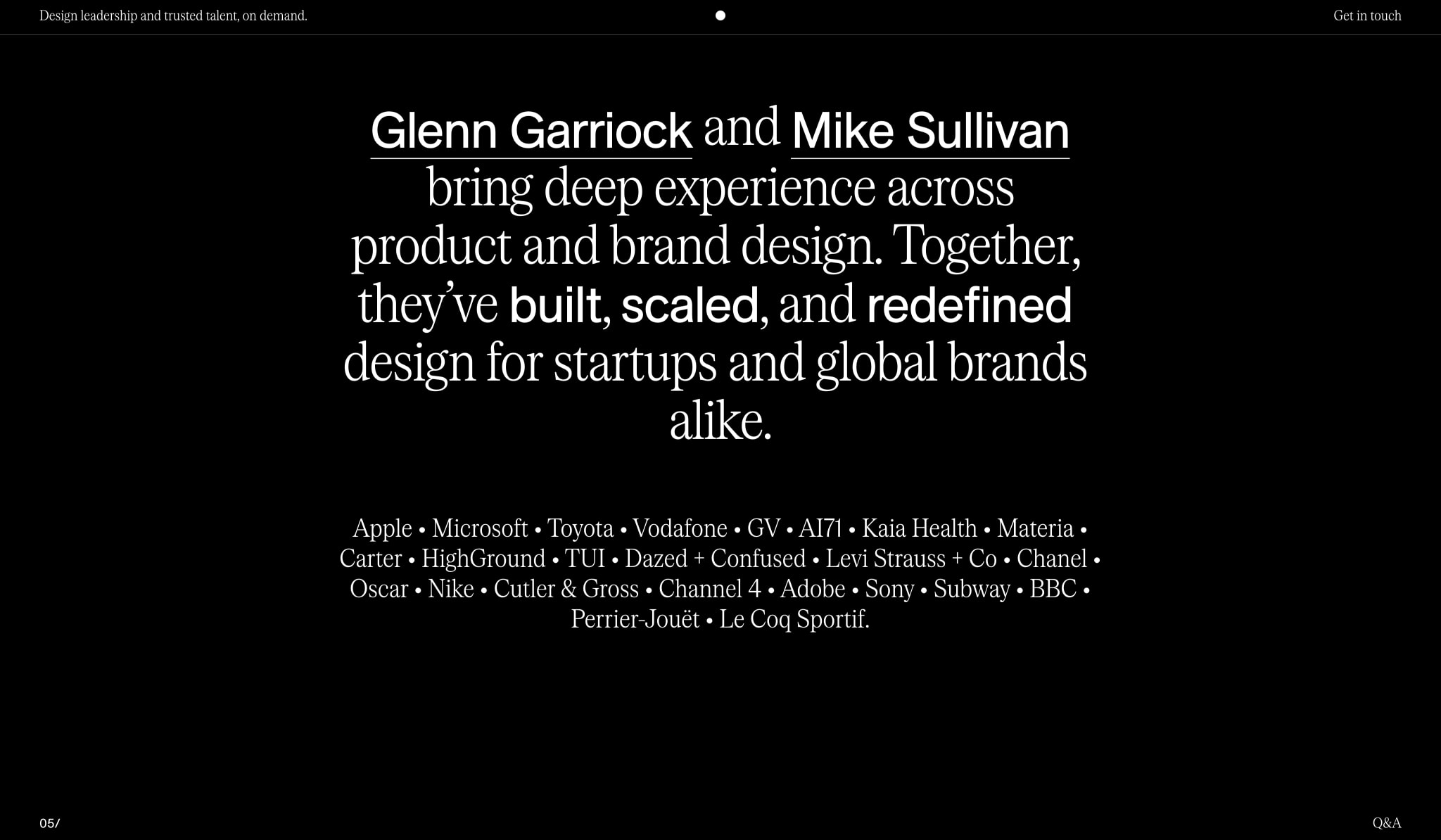 Garriock & Co. captured website design