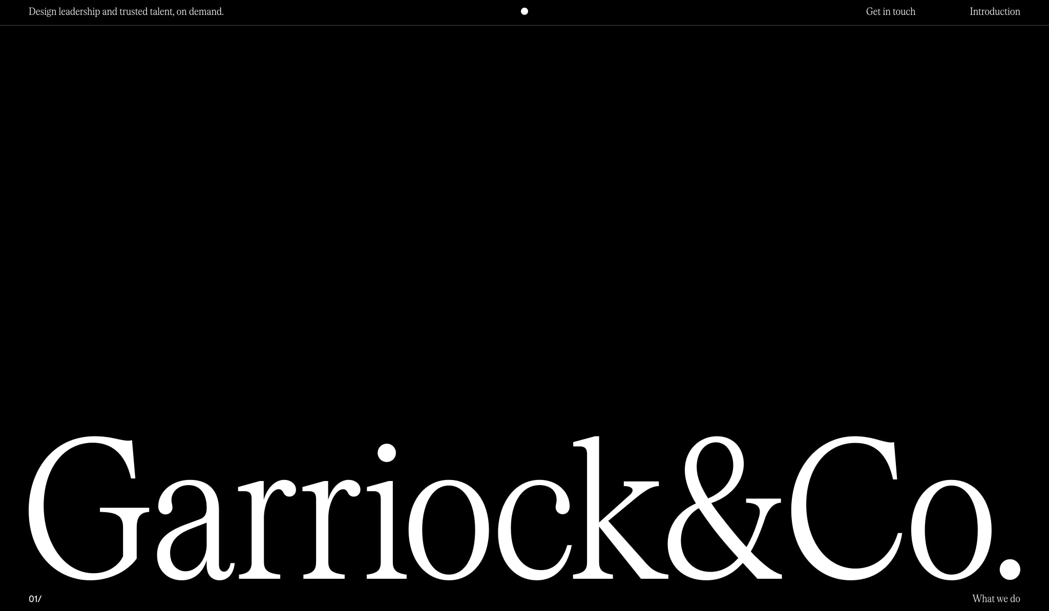 Garriock & Co. captured website design