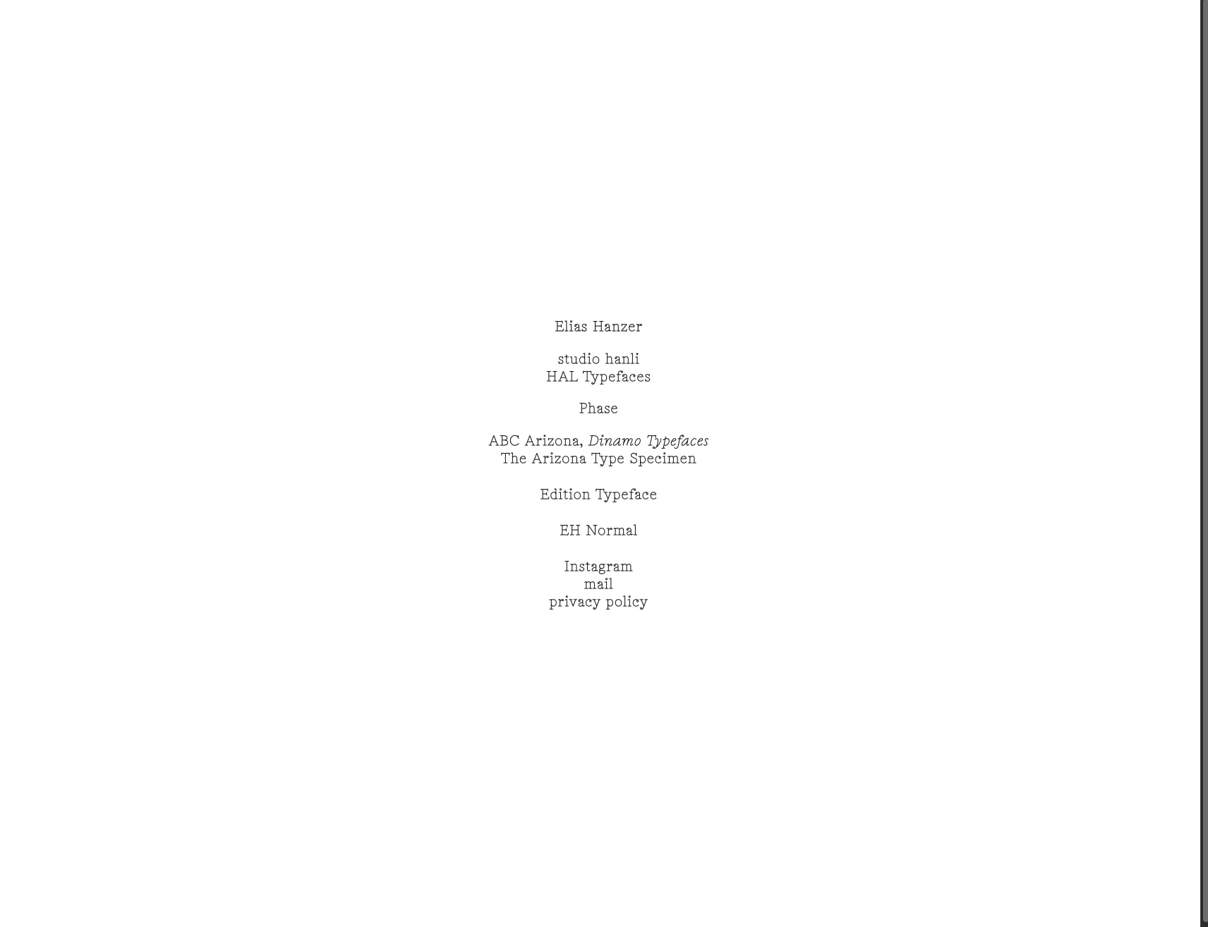 Elias Hanzer captured website design