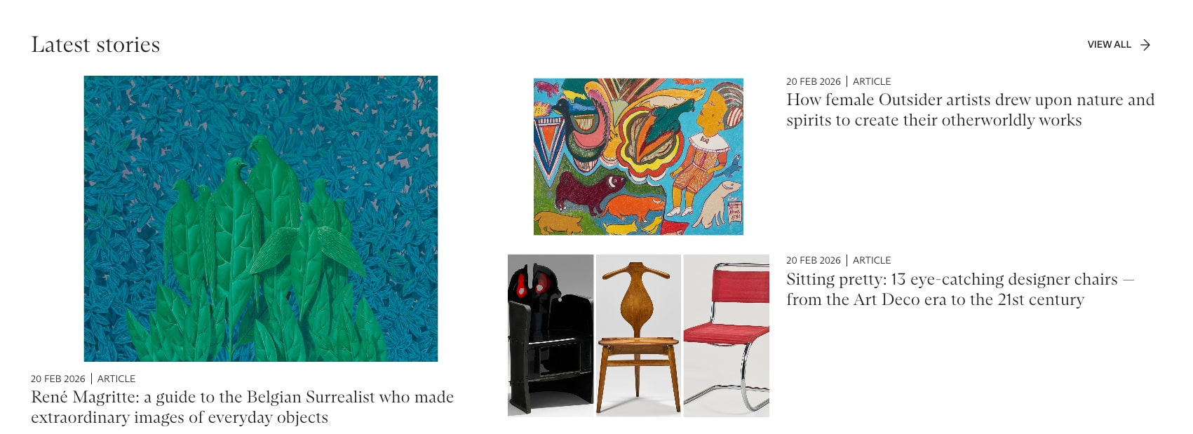Christie’s | Fine Art, Luxury & Antiques Auctions captured website design