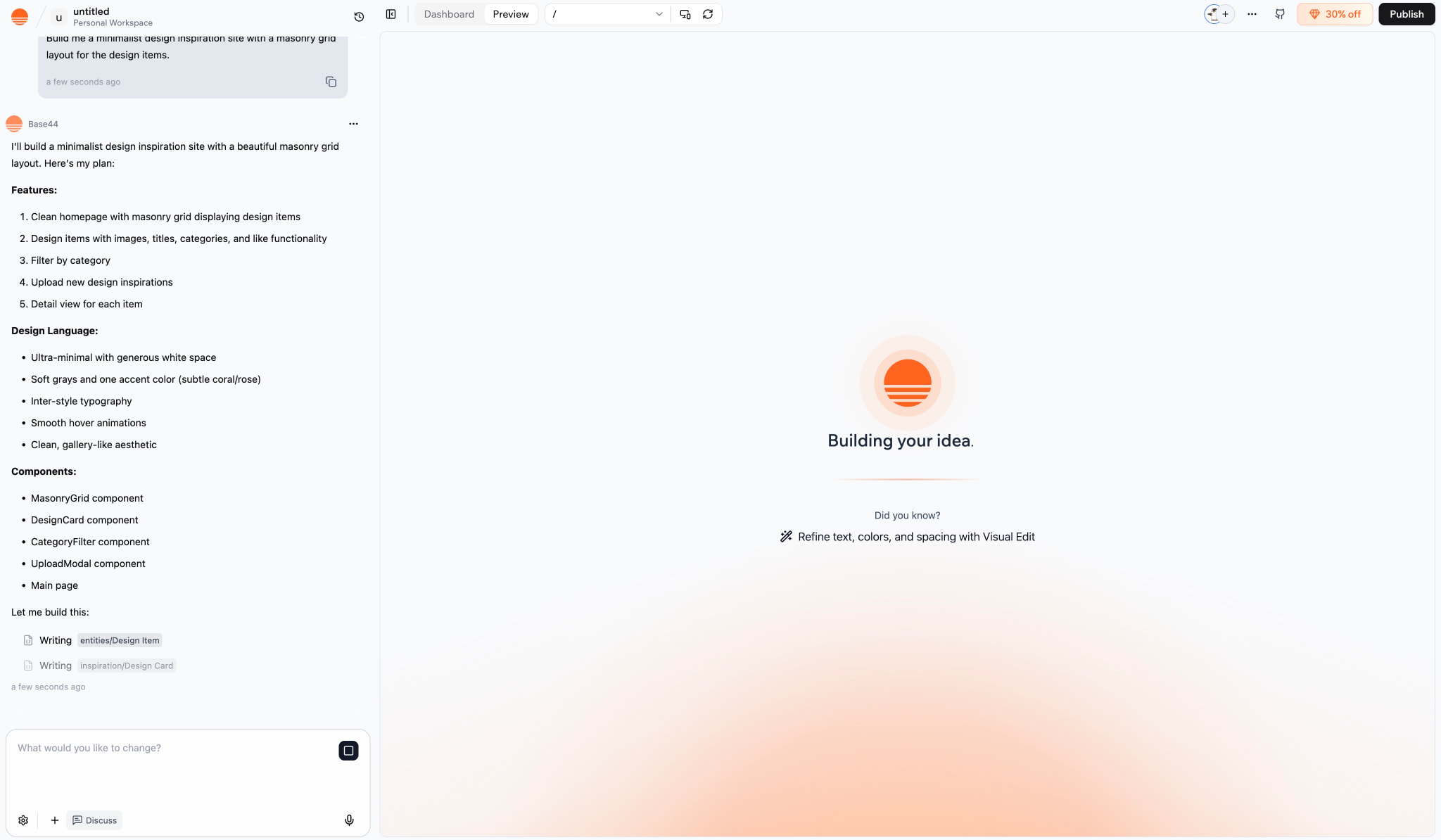 untitled | Base44 captured website design