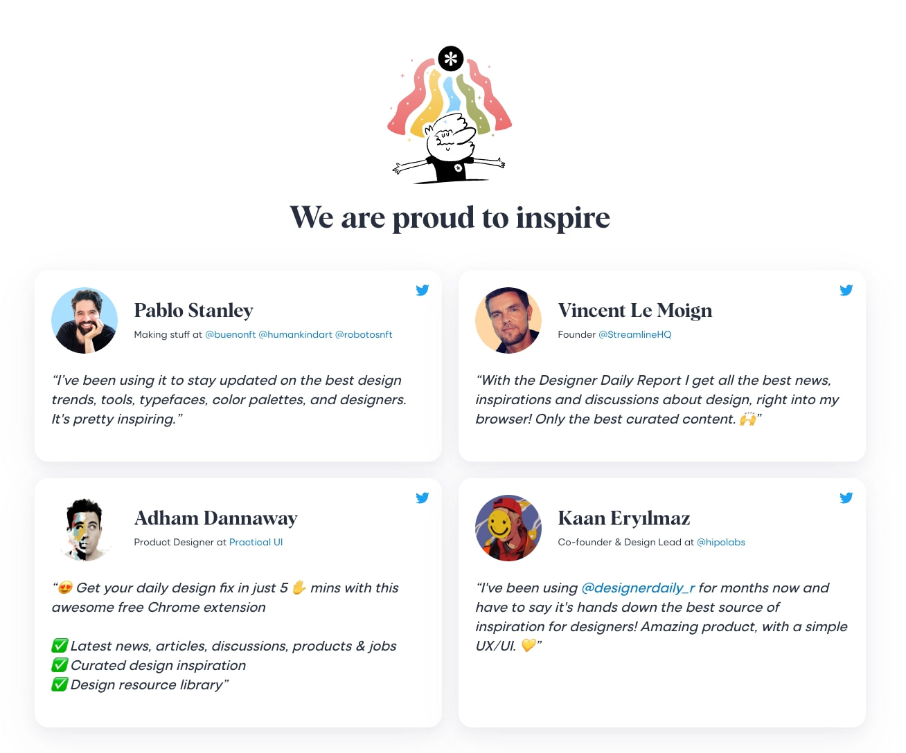 Designer Daily Report captured website design