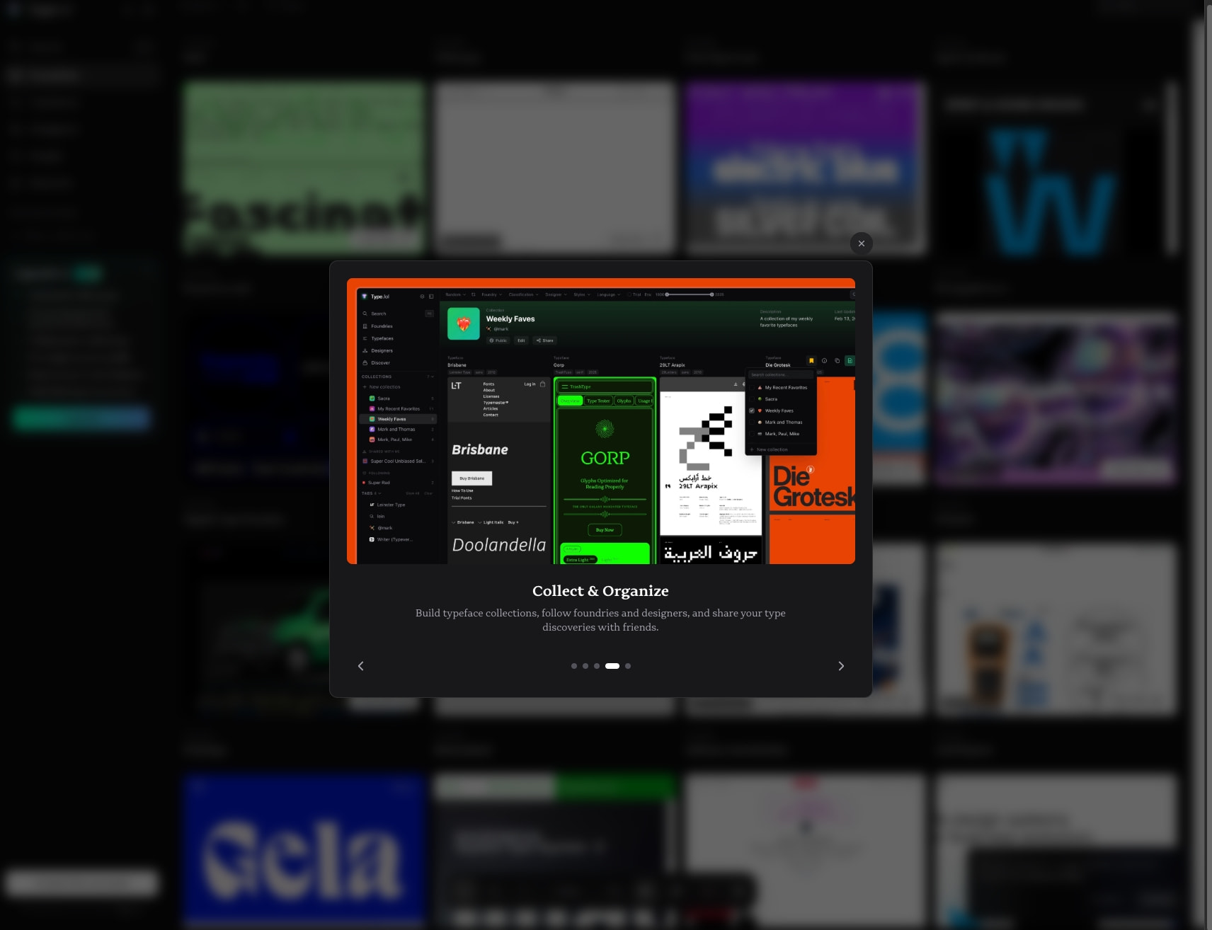 Type.lol - Independent Type Foundry Index captured website design