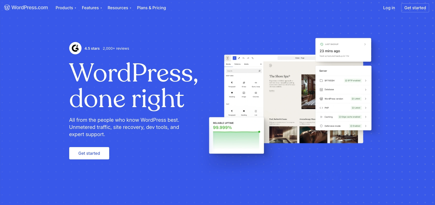 WordPress.com: Everything You Need to Build Your Website captured website design